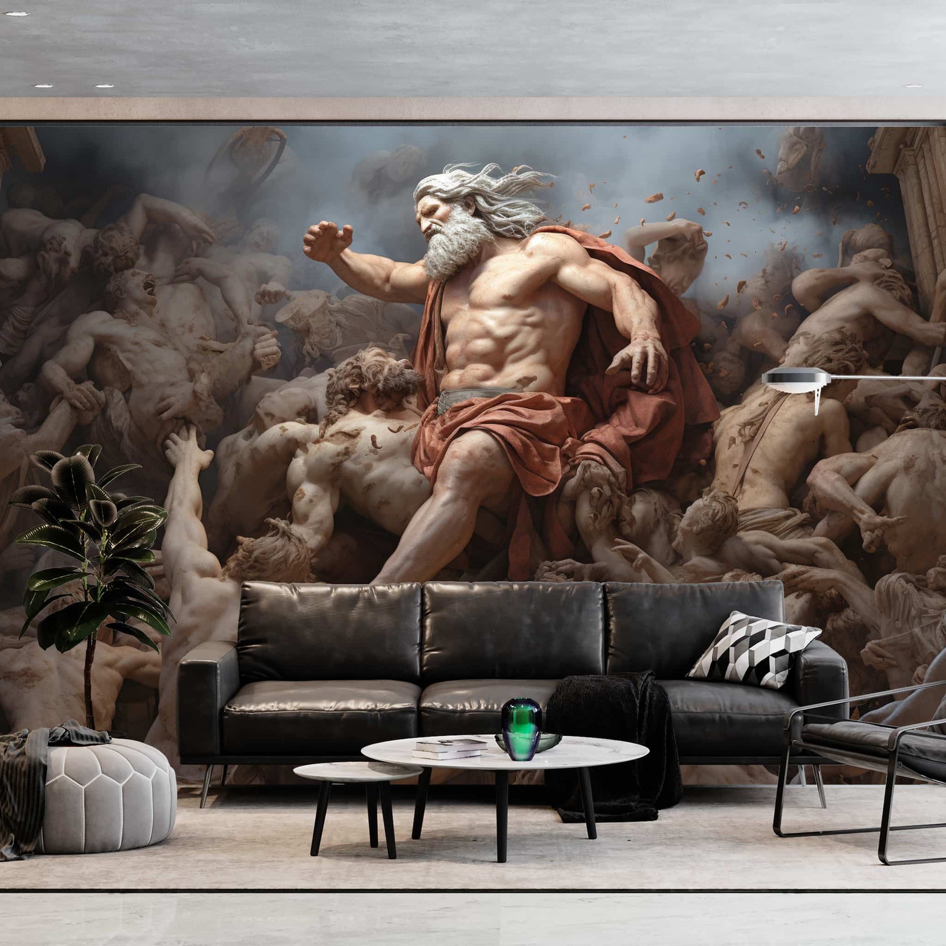 Battle of the Titans Wallpaper, Greek Mythology Dramatic Wall