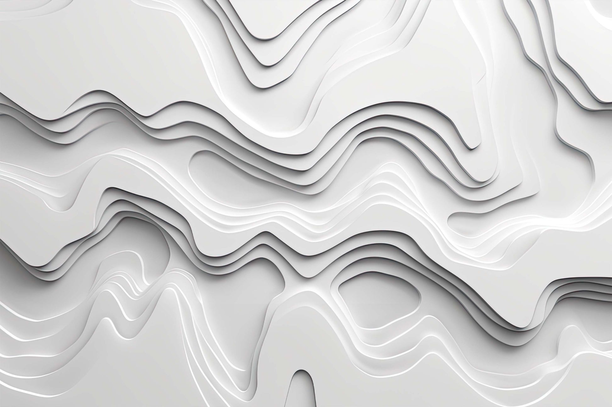 White Lines Minimalist Wallpaper 3D Embossed Look Mural YMO-05056