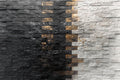 3D Black and White Brick Wallpaper, Minimalist Mural YMO-05091