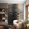 3D Black and White Brick Wallpaper, Minimalist Mural YMO-05091
