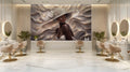 3D Elegant African Queen Wall Mural  Realistic Black Woman Art Wallpaper YK-06042