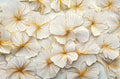 3D Gold Floral Wallpaper  Embossed Flower Mural YD-02454
