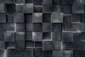 3D Modern Wall Art, Black Geometric Pattern Dark Wall Decal YMO-05077