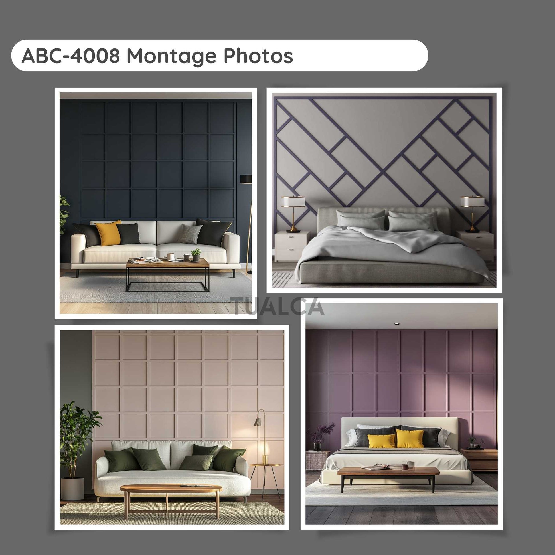Montage Photos Tualca Paintable Wall Moldings Models