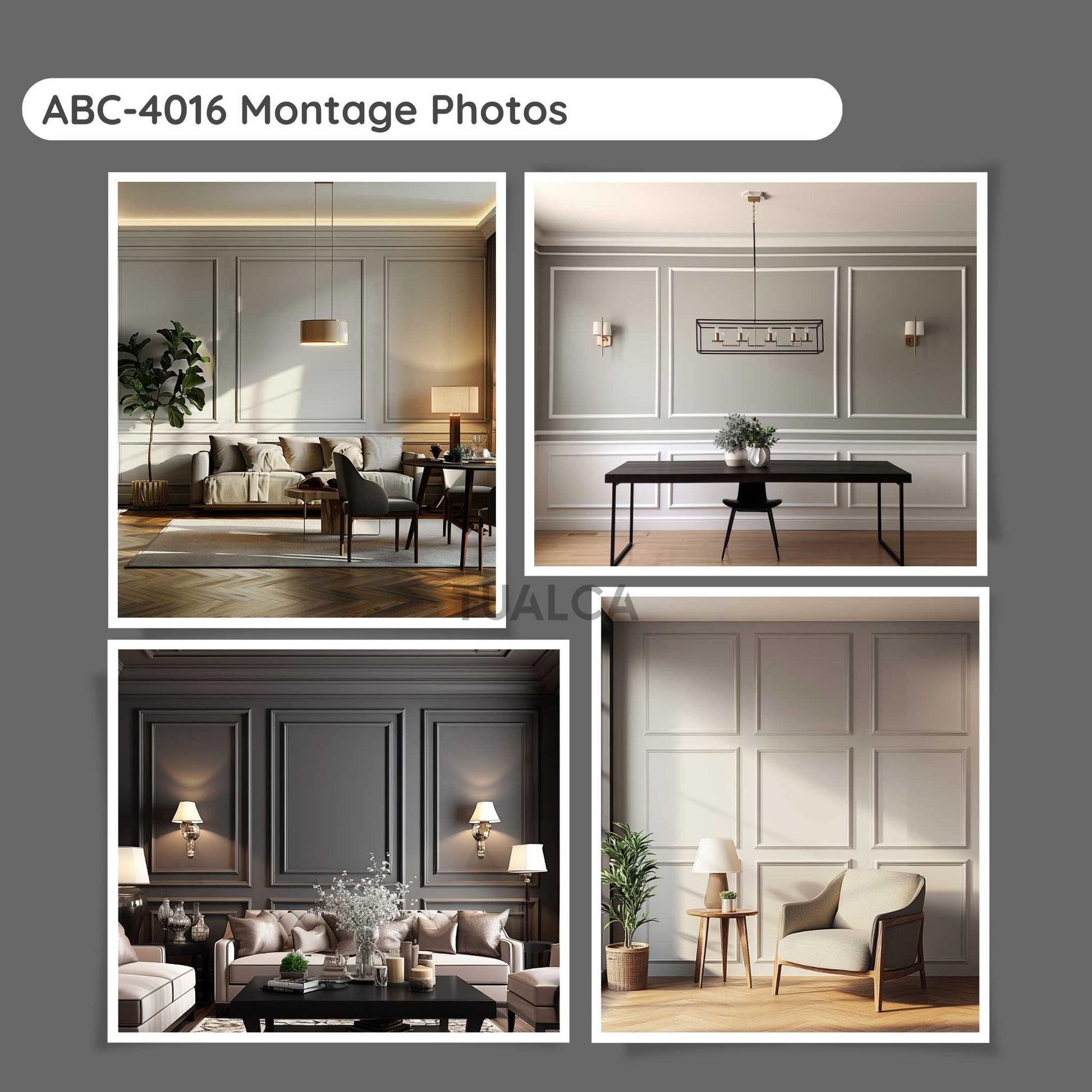 Montage Photos Tualca Paintable Wall Moldings Models
