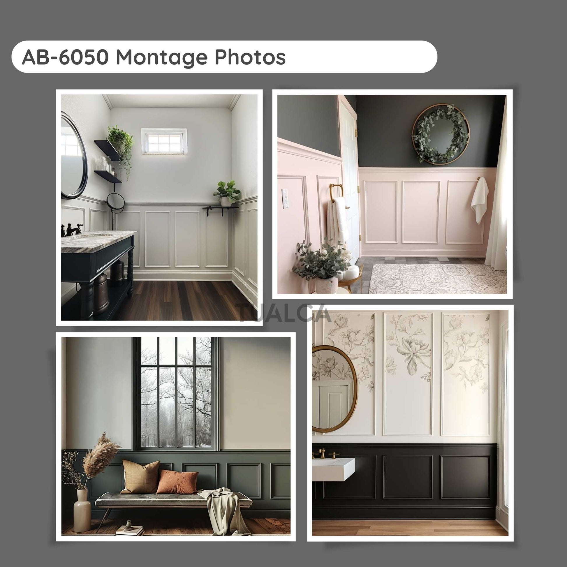 Montage Photos Tualca Paintable Wall Moldings Models