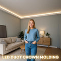 Crown Molding with Led Duct Ceiling Decor ACL-006