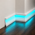 ASL-004 waterproof white LED baseboard with turquoise indirect lighting