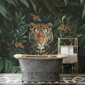 A Tiger in the Forest Wallpaper, Botanical and Exotic Wall Decal YH-05061