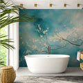 Almond Blossom Wallpaper Chinoiserie Wall Mural Van Gogh Inspired Floral Wallpaper YF-02578