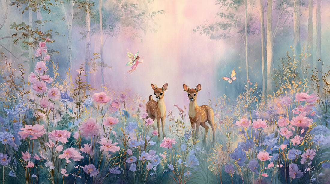 Bambi Fairytale Wallpaper | Enchanted Forest Nursery Design YCO-06012