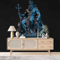 Blue Poseidon Wallpaper, Greek Mythology Wall Decal YM-00049
