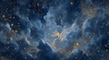 Blue Wall Mural Wallpaper Nyx Night Goddess Inspired Cosmic Design YT-06031