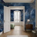 Blue Wall Mural Wallpaper Nyx Night Goddess Inspired Cosmic Design YT-06031