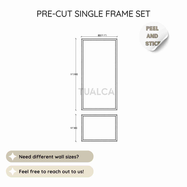 Pre-Cut Accent Wall Molding & Picture Frame Molding | Wall Molding Kit ...