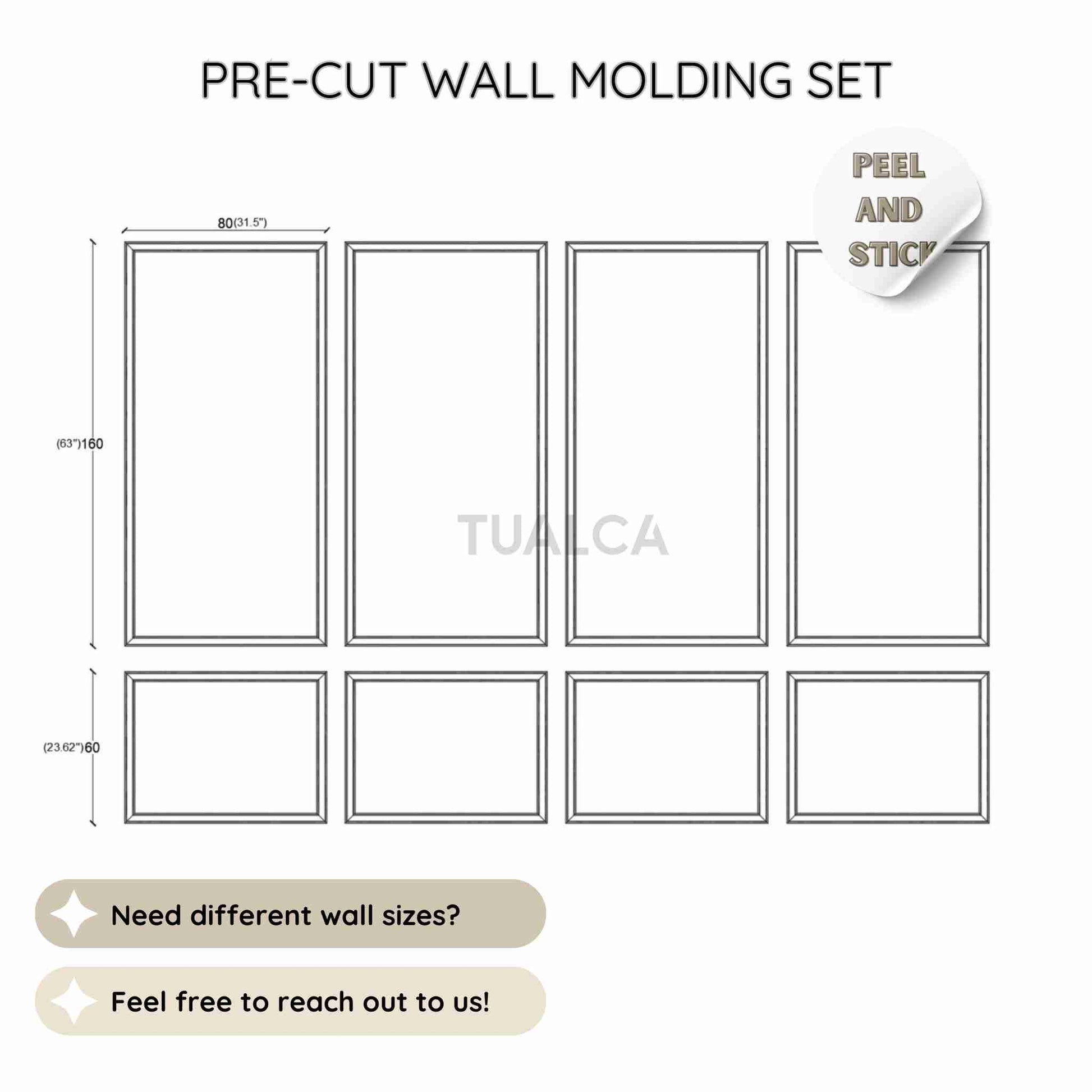 CST-002-Wall-Molding-kit-full-wall-frame-set-TUALCA