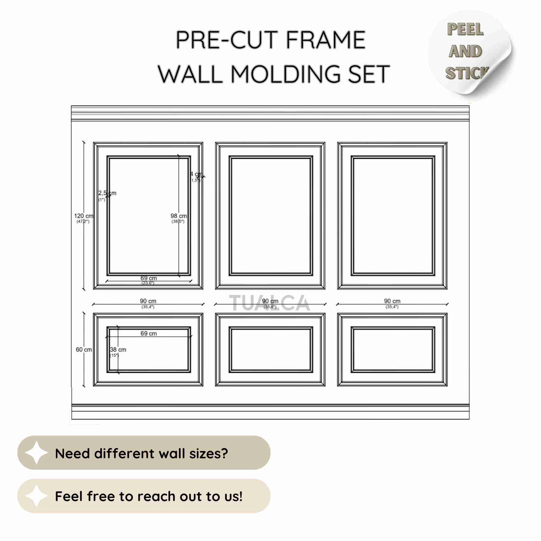 CST-005-Wall-Molding-kit-full-wall-frame-set-TUALCA