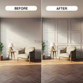 CST-020-before-after-montage-photos Peel And Stick Wall Moldings Kit | Wall Trim Set 
