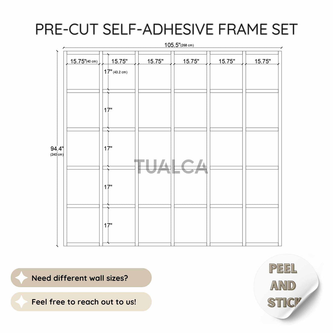 Wainscoting Panel Kit | Wall Molding Trim Set CST-029 trim moulding