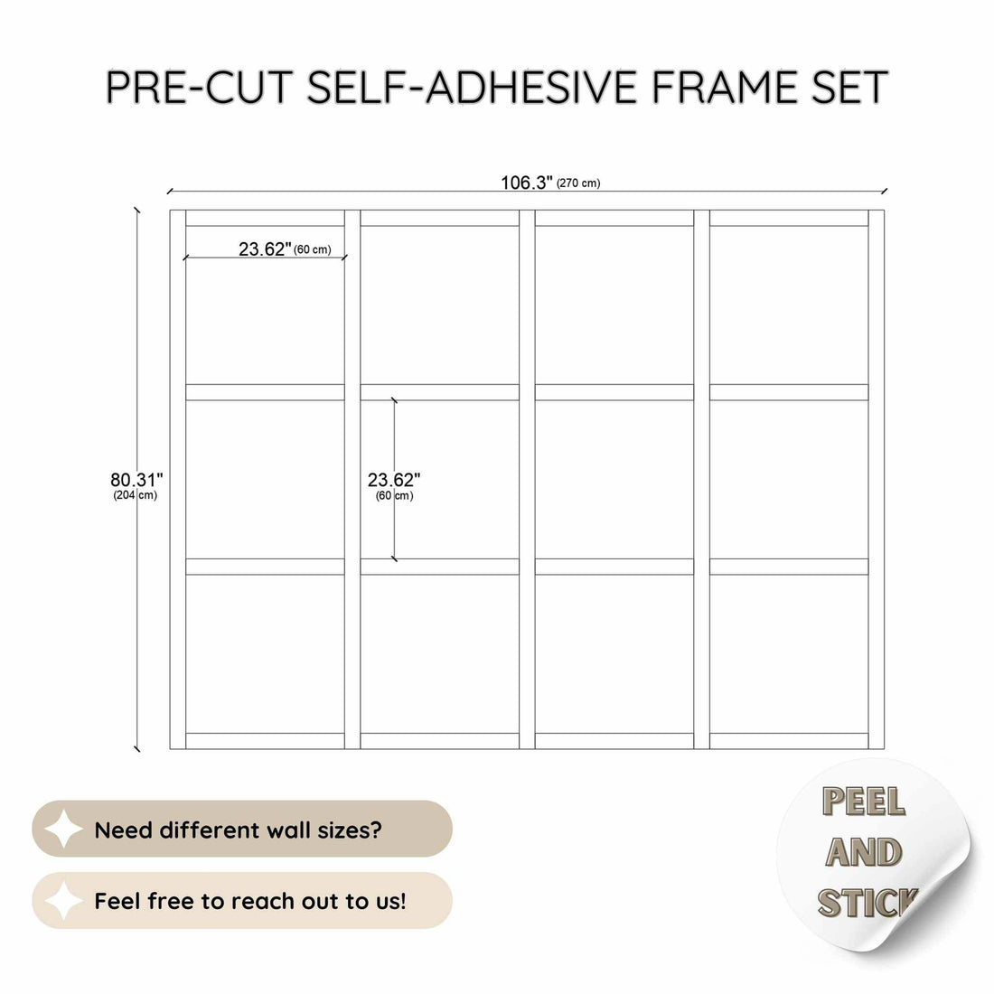 CST-031-peel-stick-wall-molding-kit