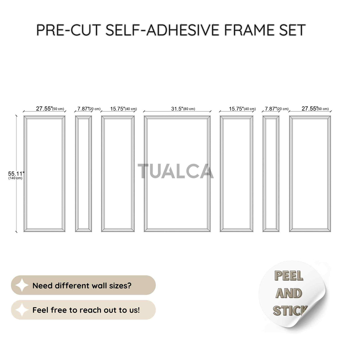 Wall Moulding Frame Set | Decorative Wall Trim Kit CST-046