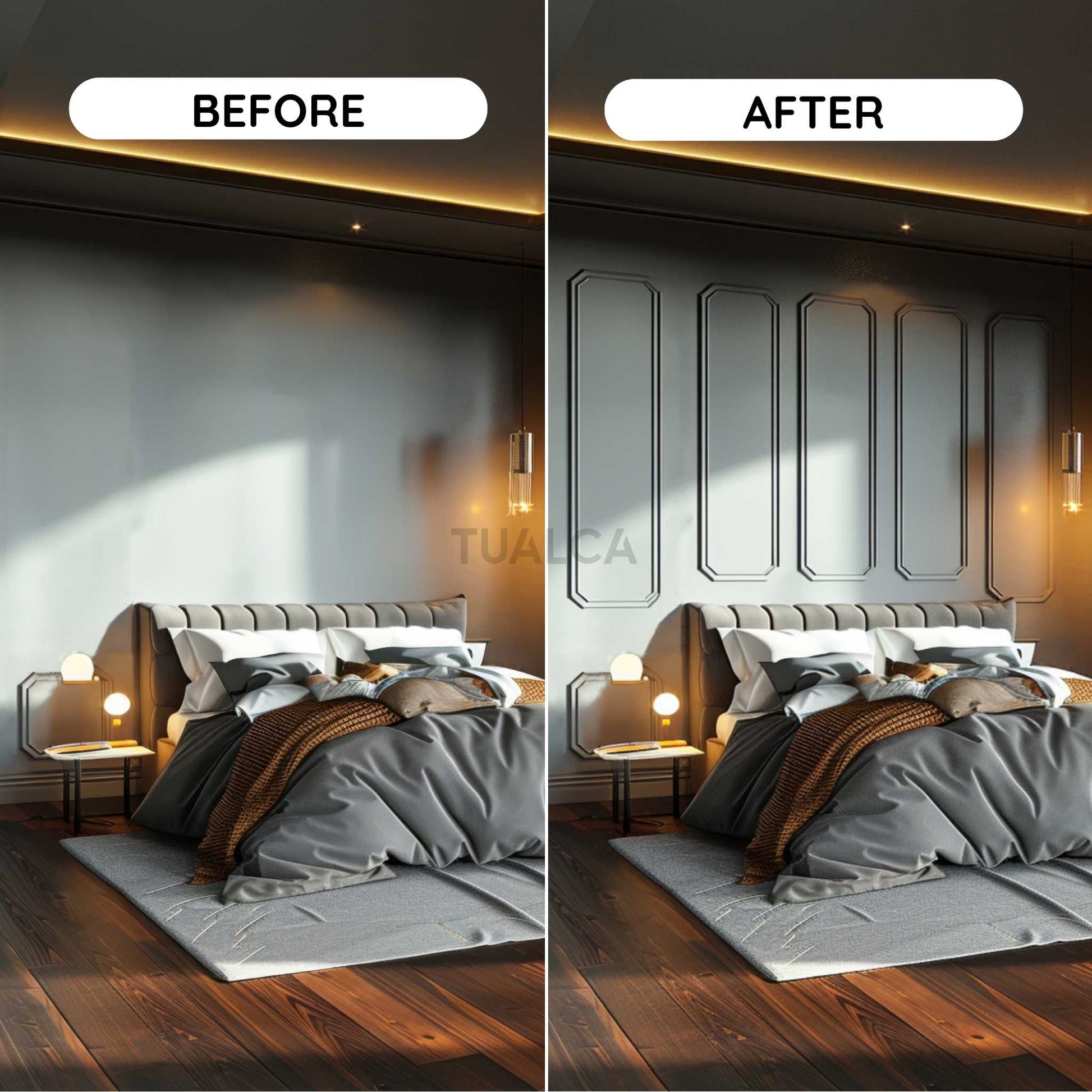 Decorative Wall Molding Frame Set | Paintable CST-047