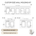 CUSTOM DESIGN Custom Design Peel and Stick Wall Molding Kit - Tim Bahan