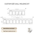 CUSTOM DESIGN Custom Design Peel and Stick Wall Molding Kit - Tim Bahan