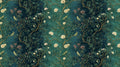 Chinoiserie Botanical Wallpaper Elegant Green Floral Bird Wall Art YM-06010