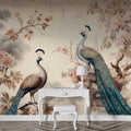 Chinoiserie Peacock Wallpaper | Birds Wall Mural YH-02293