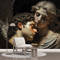 Cupid and Psyche Oil Painting Wallpaper  Mythological Wall Art YM-00277