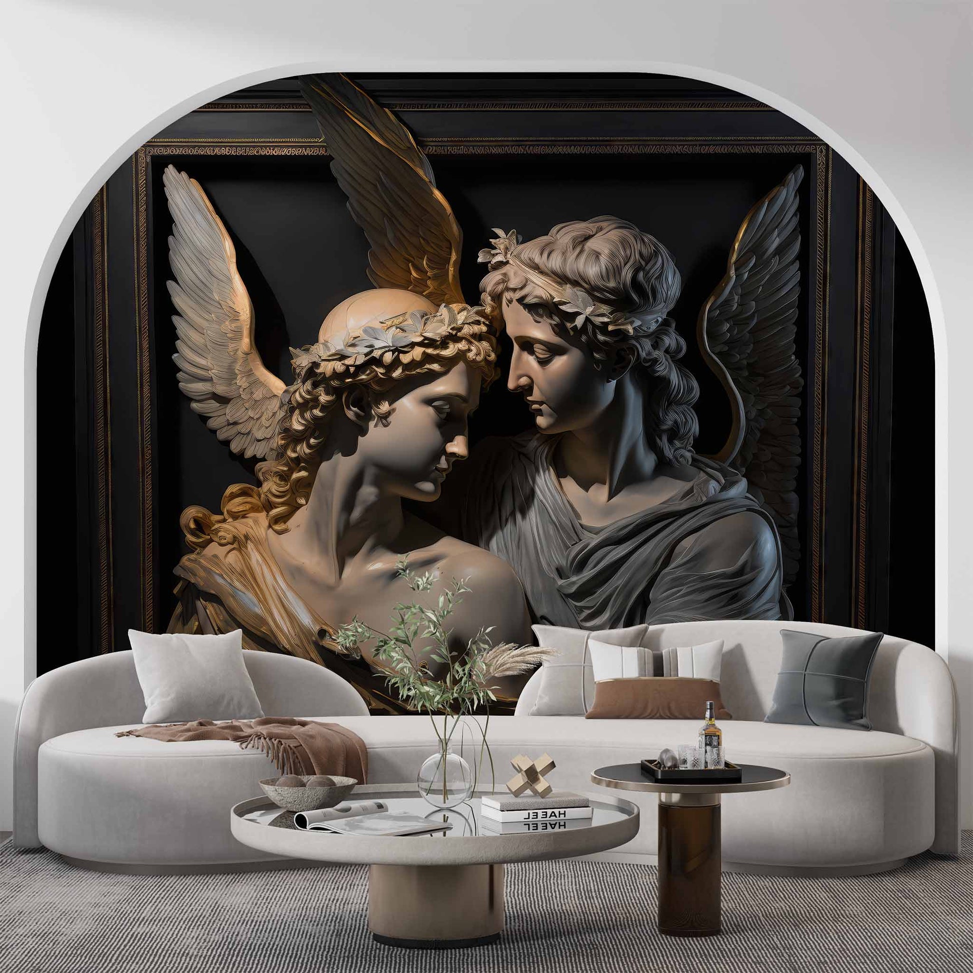 Cupid and Psyche Wallpaper  Greek Mythology Wall Mural YM-00275