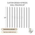 Custom Design 10 Pieces Wall Molding 63 