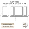 Custom Design Peel and Stick Wall Molding Kit