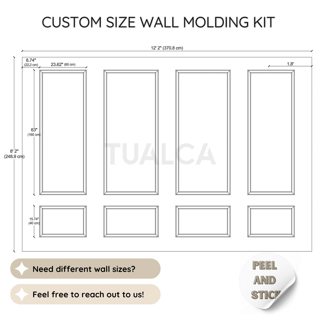 Custom Design Wall Molding Kit - Trish