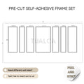 Custom Design Wall Molding Kit CST-046  Pre-Cut & Peel-and-stick Wall Panels