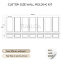 Custom Design Pre-Cut 4 cm Wall Molding Kit CST-052