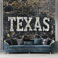 Custom Design Wallpaper with Texas Design Plaster and Brick Textured Wall Decor YMO-05093