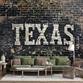 Custom Design Wallpaper with Texas Design Plaster and Brick Textured Wall Decor YMO-05093