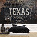 Custom Design Wallpaper with Texas Design Plaster and Brick Textured Wall Decor YMO-05093