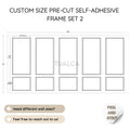 Custom Size Peel and Stick Wall Molding Kit CST-002