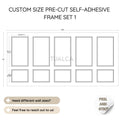 Custom Size Peel and Stick Wall Molding Kit CST-002