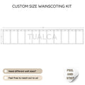 Custom Size Pre-Cut Half Wainscoting Kit CST-007