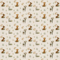  Cute Bunny Watercolor Wallpaper, Woodland Wall Decal YCO-30011 peel and stick wallpaper