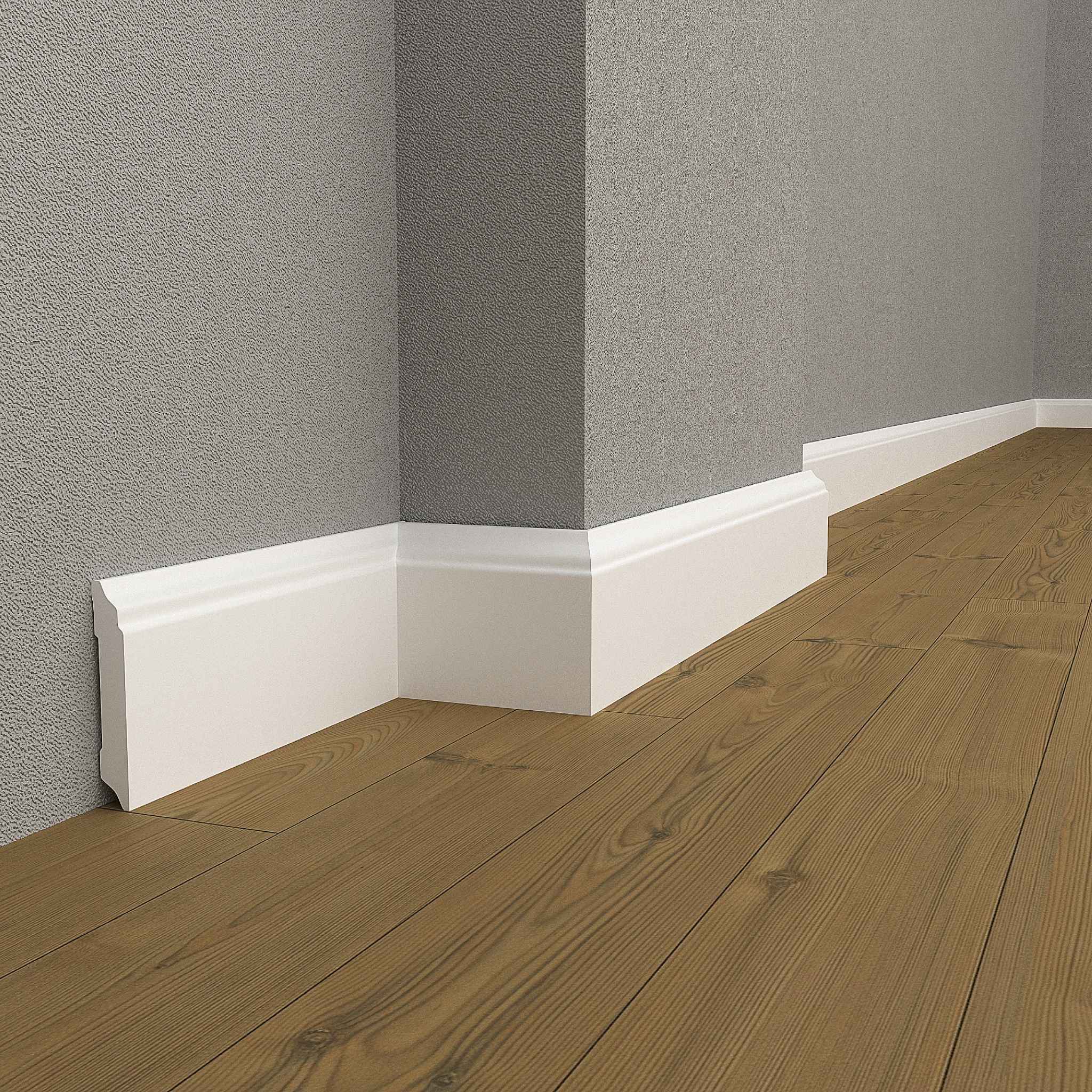 PVC Baseboard 4 inch Waterproof DSK-10015 (94.4x3.9x0.59