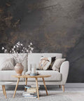 Dark Concrete Wallpaper Plaster Textured Wall Mural YF-02502