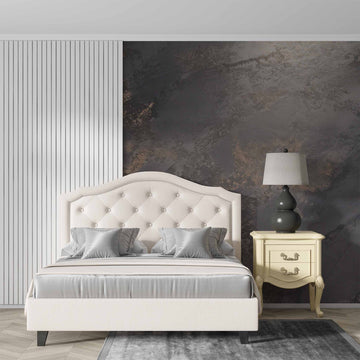 peel and stick wallpaper Dark Concrete Wallpaper Plaster Textured Wall Mural YF-02502