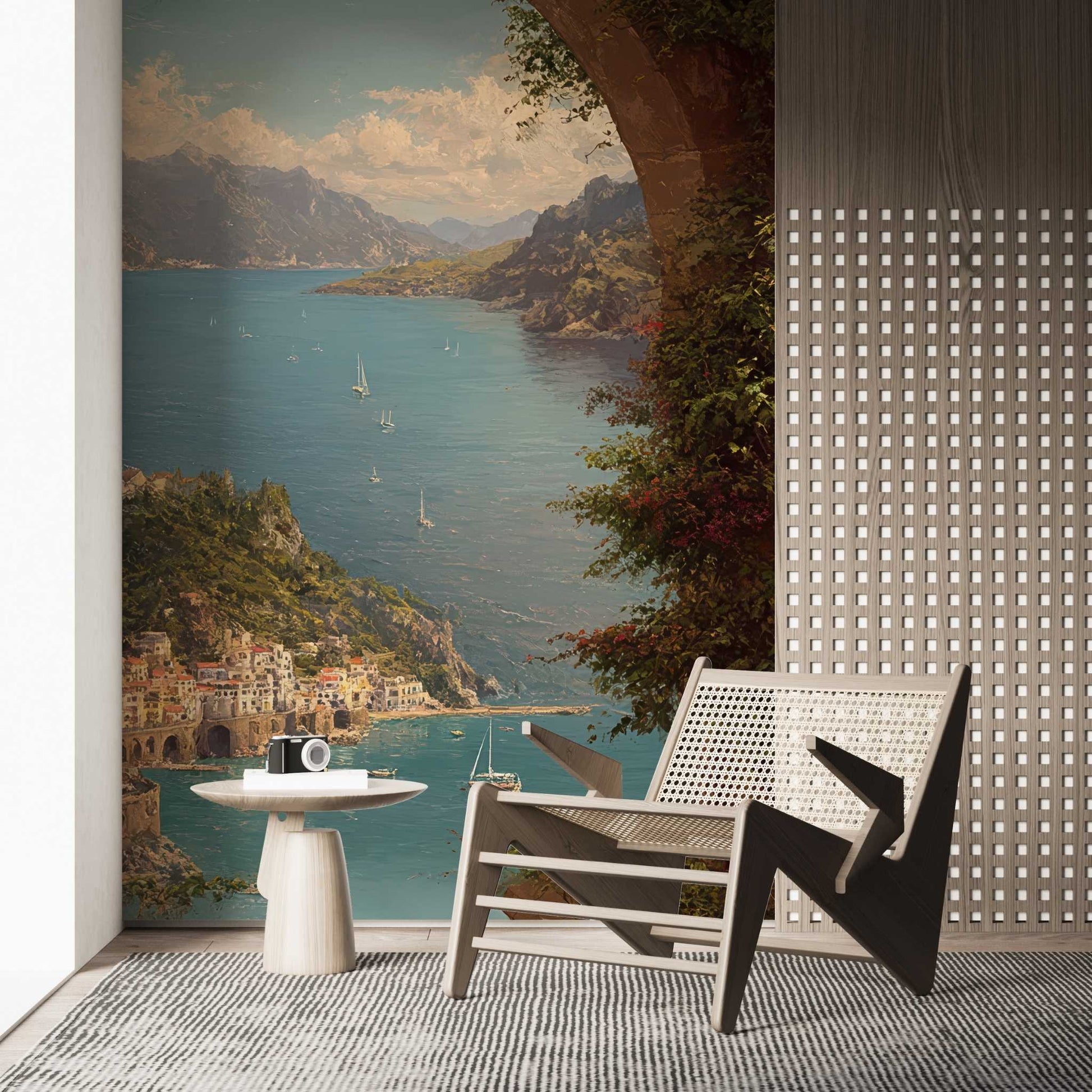 Enchanting Mediterranean Wallpaper The Elegance of the Amalfi Coast YM-06005