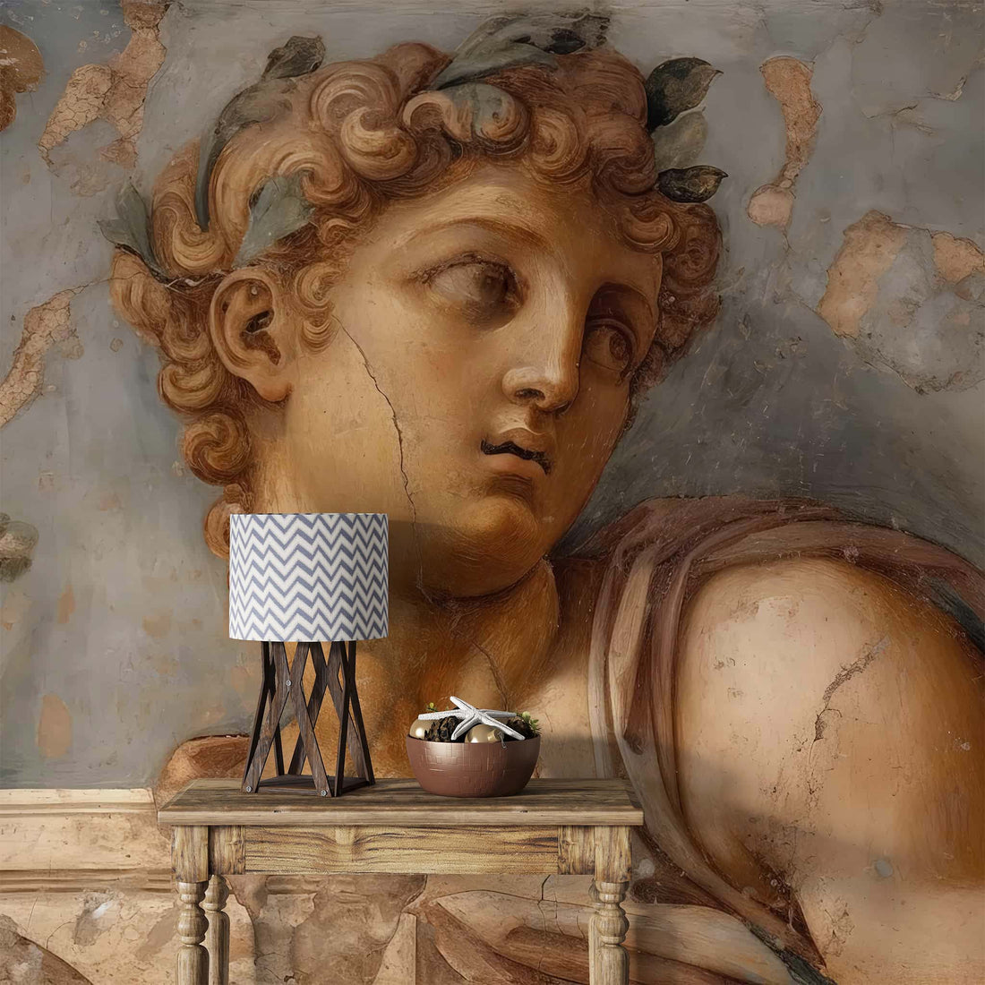 Eros Wallpaper, Renaissance Greek Mythology Wall Art YS-00711 peel and stick wallpaper