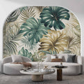 wallpaper peel and stick Exotic Palm Leafs Wallpaper Tropical Wall Mural YD-02407